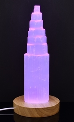 Selenit kaskáda lampa multicolor (170 mm)