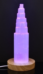Selenit kaskáda lampa multicolor (170 mm)
