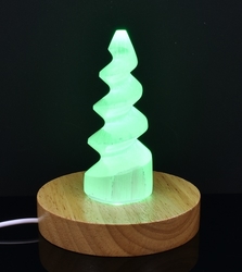 Selenit spirála lampa multicolor (120 mm)