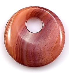 Achát červený donut