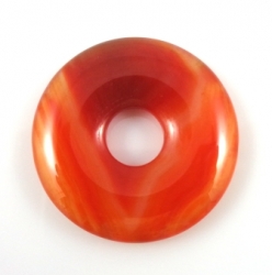 Achát červený donut (30 mm)
