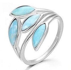 Larimar prsten /3  (vel.19)