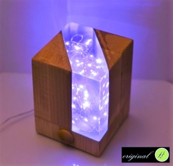 Lampa ze dřeva a pryskyřice Harmony A