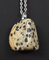 Jaspis dalmatinový přívěšek kámen