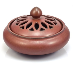 Kadidelnice porcelánová hnědá mat nízká