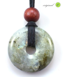 Labradorit přívěšek donut EXTRA / 5688
