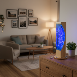 Lampa ze dřeva a pryskyřice Elegance A