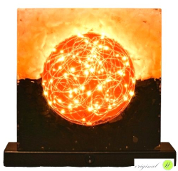 Lampa Slunce s křišťálem a šungitem