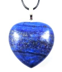 Lapis lazuli přívěšek srdce s řemínkem