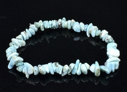 Larimar náramek z tromlovaných kamenů (AA kvalita)