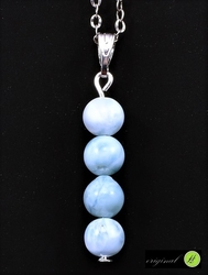 Larimar přívěšek kuličky 6 mm