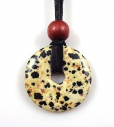 Jaspis dalmatinový přívěšek donut (30 mm)
