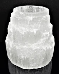 Selenit svícen kaskáda (90 mm)