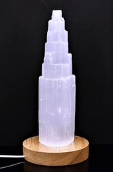 Selenit kaskáda lampa - bílé studené světlo (120 mm)