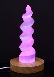 Selenit spirála lampa multicolor (170 mm)