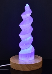 Selenit spirála lampa multicolor (170 mm)