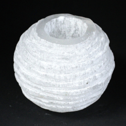 Selenit svícen koule (80 mm)