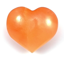 Selenit srdce oranžové