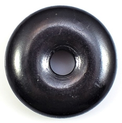 Šungit donut leštěný 25 mm