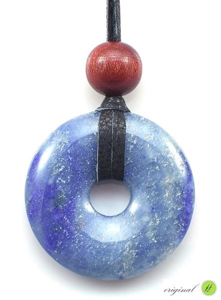 Avanturín modrý přívěšek donut