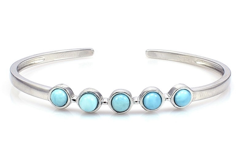 Larimar náramek / stříbro