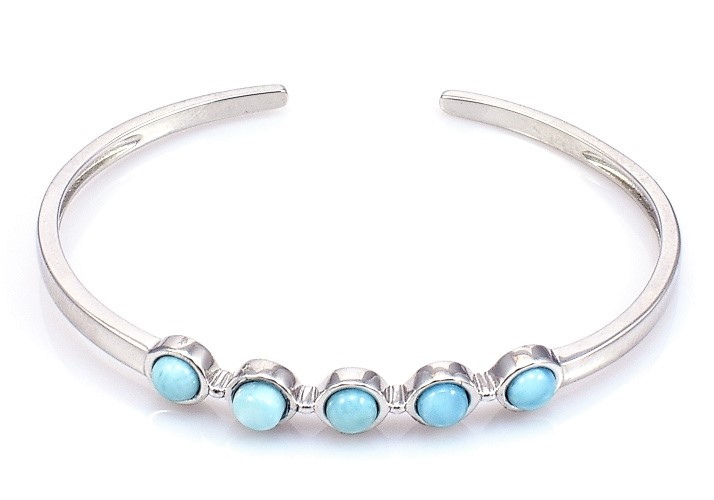 Larimar náramek / stříbro