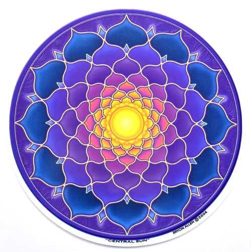 Mandala na sklo - Slunce