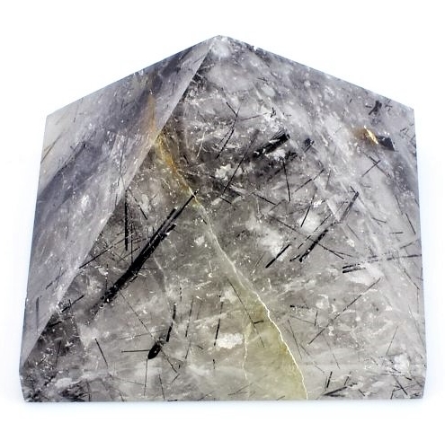 Turmalín v křišťálu pyramida 40 mm