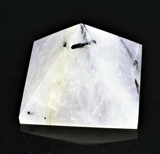 Turmalín v křišťálu pyramida 40 mm