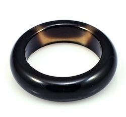 Onyx černý prstýnek